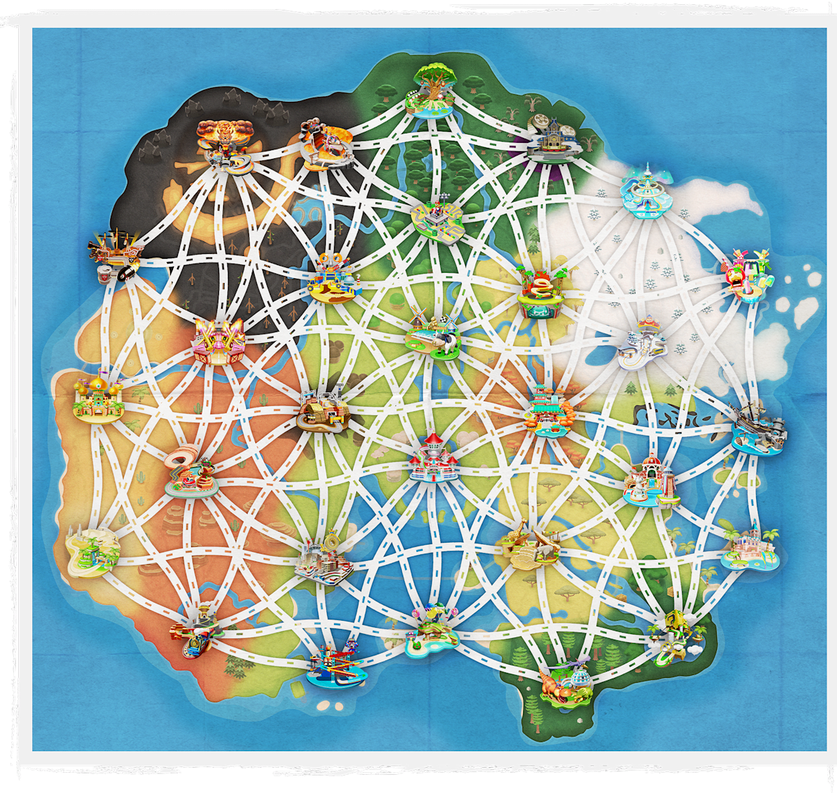 Mario Kart World Map